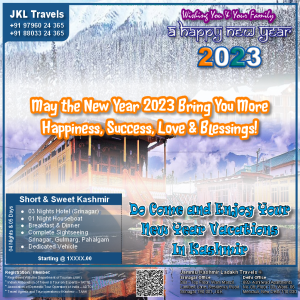 New Year Vacation In Kashmir 04 Nights & 05 Days - Starting From 9500.00