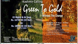 Kashmir Caling 03 Nights & 04 Days - 16750 - Couple