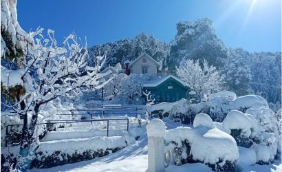 Winter's Embrace: A Tale of Kashmir's Enchanted Snowscape