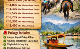 Amarnath Yatra 2026 Pony Package from Srinagar 05 Days & 04 Nights Tour with Baltal Darshan