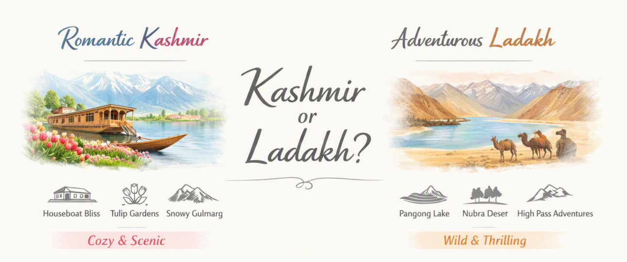 Two Roads to Forever - Inside the Real Difference Between a Kashmir Honeymoon and a Ladakh Honeymoon